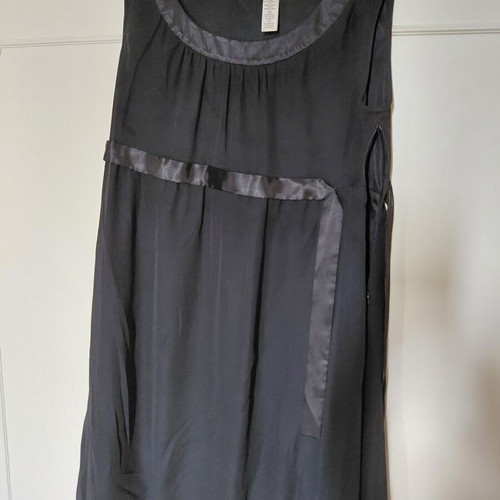Miss Sixty balloon dress like new, satin details, black, size L