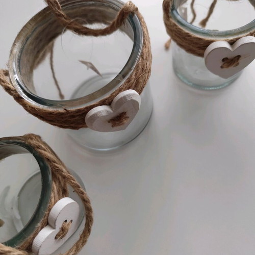 Decorative tealight jars like new, set of 2
