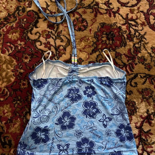 Top used, size L, blue turquoise