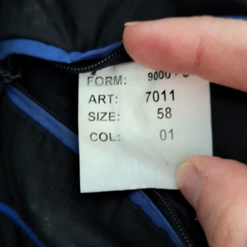 Bitsiani men's coat like new, black, size L