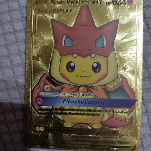 pokemon card professor sycamore Replica Holographic Full Art Cosplay Pikachu