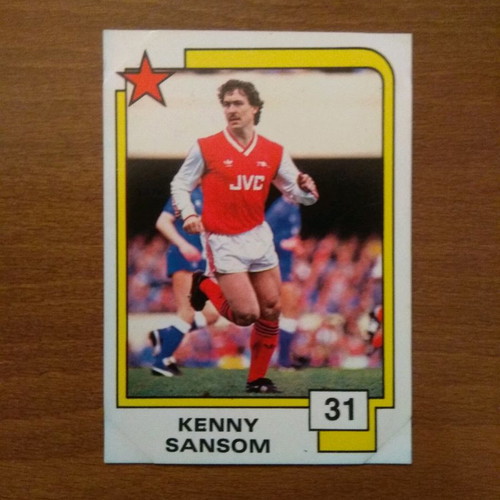 Κάρτα Panini Soccer Superstars 1988 Νο31 Kenny Sansom μεταχειρισμένη