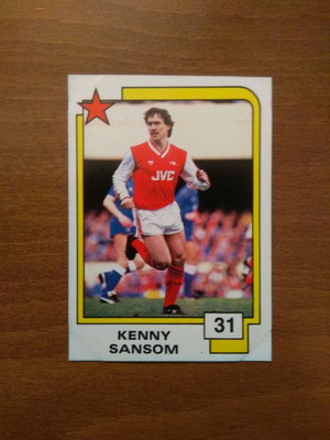Κάρτα Panini Soccer Superstars 1988 Νο31 Kenny Sansom μεταχειρισμένη