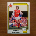 Κάρτα Panini Soccer Superstars 1988 Νο31 Kenny Sansom μεταχειρισμένη