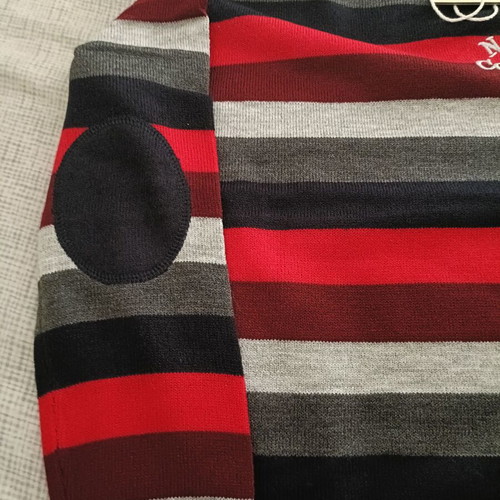 New College sweater for boys with shirt design, new, black and red