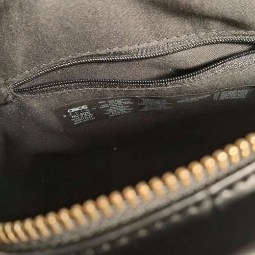 Black bag with detachable strap