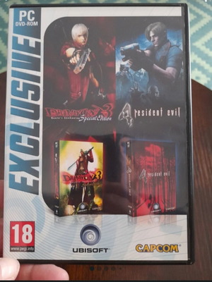 PC Games Resident Evil 4 and Devil May Cry 3 like new, 2 CDs