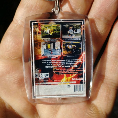 Tekken 5 PS2 keychain new, acrylic