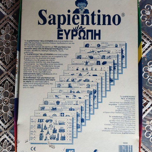 Sapientino Vintage Board Game New Europe like new