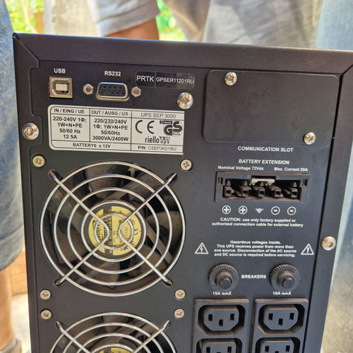 Riello Sentinel Pro SEP 3000 On-Line UPS 3000VA 2400W used for repair or spare parts