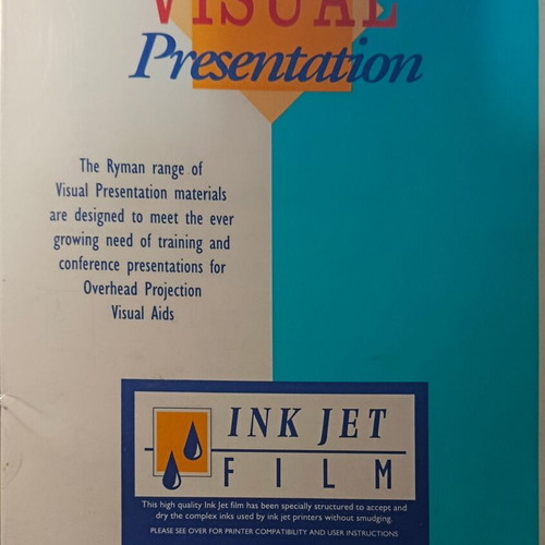 Inkjet Printer Transparencies A4 Pack of 40 by Ryman new