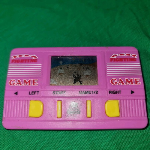 Vintage electronic game missing battery cover screw and stand
