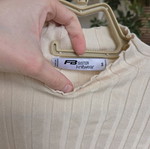 FB Sister ribbed crop top, like new, size S, beige