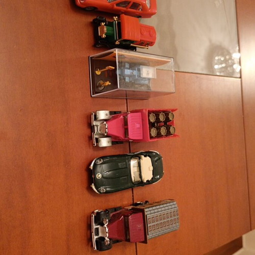 Toy vehicles used, set of 8 trucks, cars, tractors
