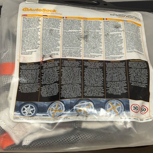 Autosock 645 tire snow cover like new