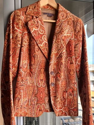 Яке Zara от кадифе vintage като ново, многоцветно