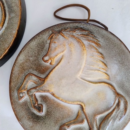 Steuler Ceramic Wall Decorations Set of 3 Vintage Mid-Century