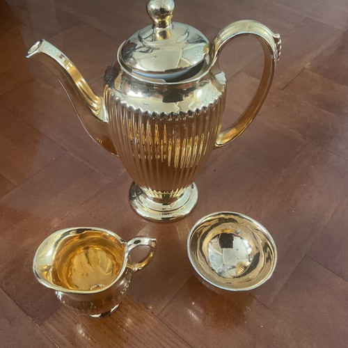 Τσαγιέρα τρίο Royal Winton vintage με μικρό ξεθώριασμα στο χρυσό