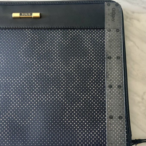 Tous luxury black document organizer briefcase
