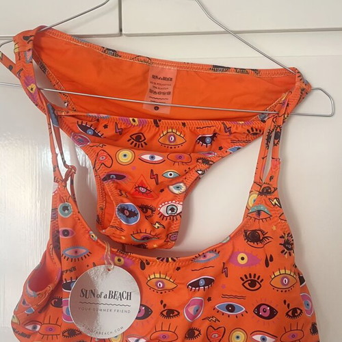 Sun of a Beach Pop Eyes bikini set, multicolor, fit S/M
