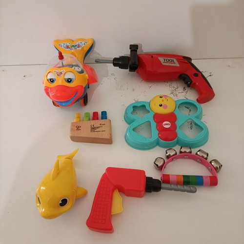 Children's toys used, assorted set