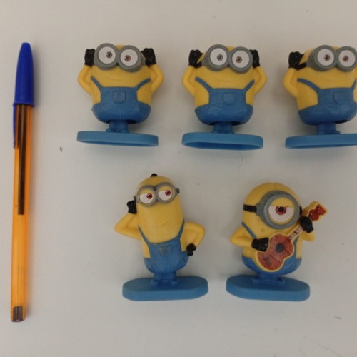 Nestle Minions figure set used, Despicable Me characters