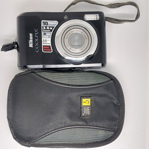 Nikon Coolpix L20 digital camera like new with case and 4GB memory card