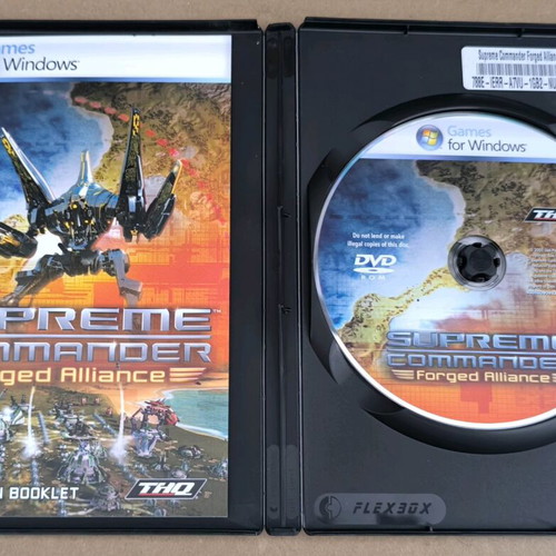 Supreme Commander Forged Alliance PC DVD like new