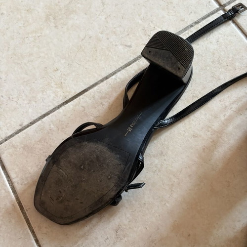 Bershka women's heeled sandals like new, size 38, black