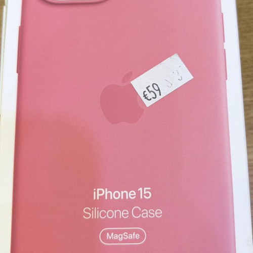 Apple iPhone 15 silicone case, pink