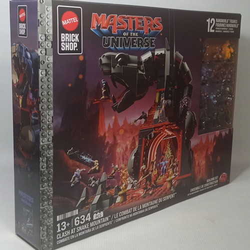 Mattel Brick Shop Masters of the Universe Clash at Snake Mountain set new