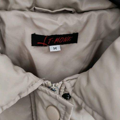 Quilted women's jacket used, beige, size M
