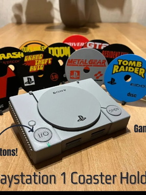PlayStation 1 Console καινούργιο με Game Coasters για σουπλά
