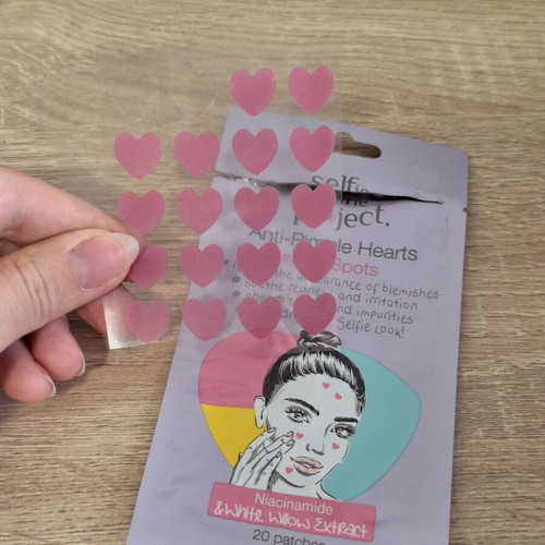 Anti-Pimple Patches Set new, 18 Hearts and 12 Glowing Stars by Selfie Project