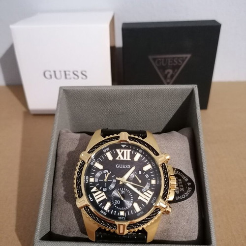 Guess Apex GW0053G3 men's watch new, gold stainless steel