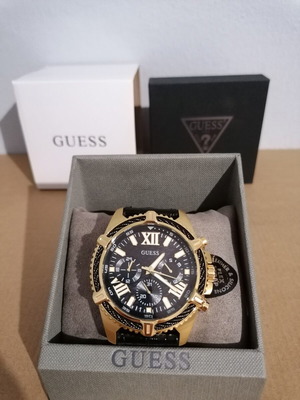 Guess Apex GW0053G3 men's watch new, gold stainless steel