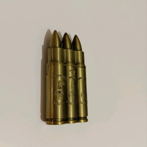 Metal gas lighter bullet shape used