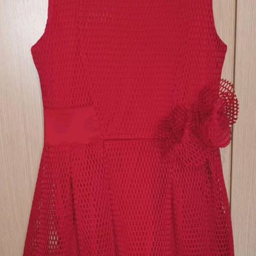 Children's sleeveless dress with flowers, size 146, 10 years, like new