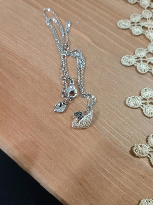 Swarovski necklace with double swan used