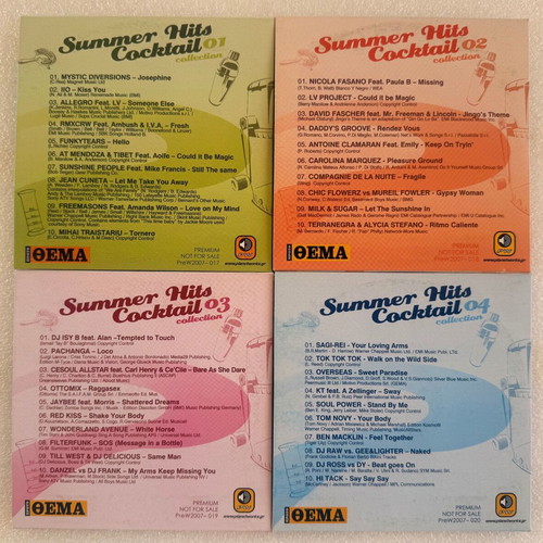 Summer Hits Cocktail 4 CDs collection used