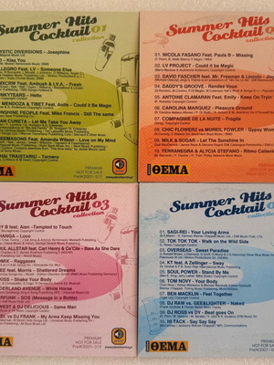 Summer Hits Cocktail 4 CDs collection used