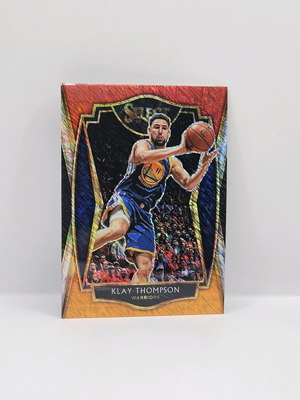 Panini Select Klay Thompson premier level κόκκινη/λευκή/πορτοκαλί κάρτα σαν καινούργια