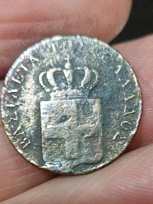 2 Lepta Othon 1837 used, very rare coin