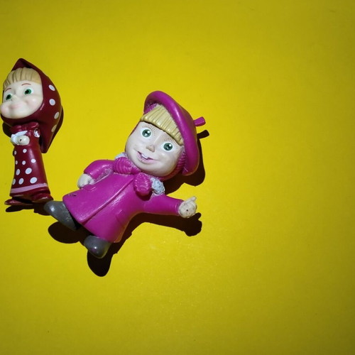 Masha and the Bear collectible figures set of 3 used