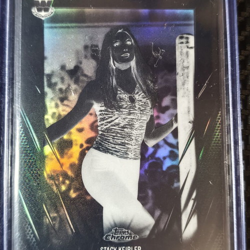 2026 Topps Chrome WWE Stacy Keibler Negative Refractor SP card