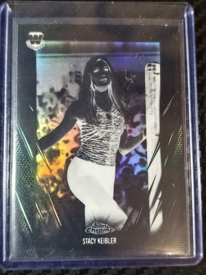 2026 Topps Chrome WWE Stacy Keibler Negative Refractor SP card
