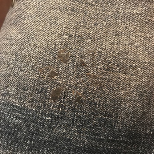 Jeans pants women's used with rhinestones Obsessive