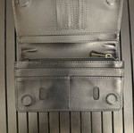 Tarwa long wallet, genuine black leather