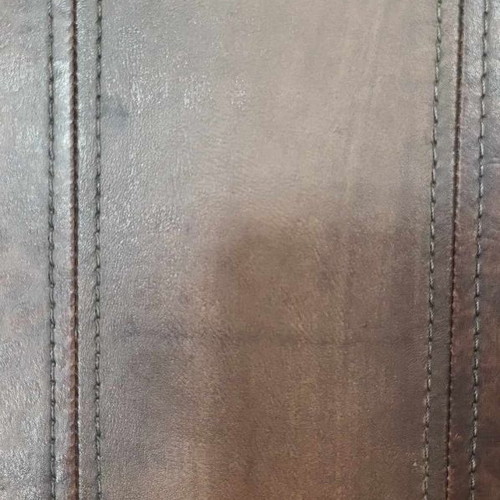 Wooden stool with drawer and embossed details new