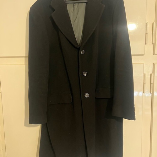 Berto Lucci Long Men's Coat New No56 XL Black